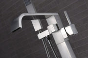 Anzzi FS-AZ0044 Angel Series 2-Handle Freestanding Tub Faucet with Hand Shower Brushed Nickel - view 11