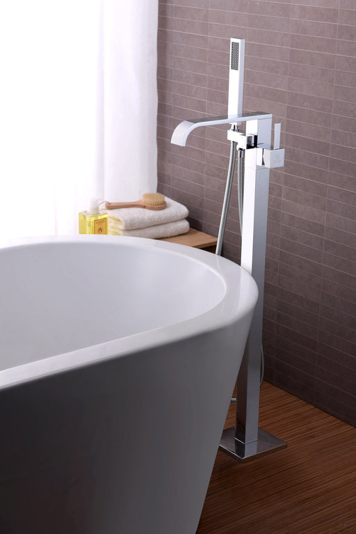 Anzzi FS-AZ0044 Angel Series 2-Handle Freestanding Tub Faucet with Hand Shower Polished Chrome - view 2