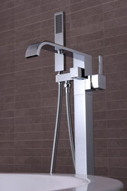 Anzzi FS-AZ0044 Angel Series 2-Handle Freestanding Tub Faucet with Hand Shower Polished Chrome - view 3