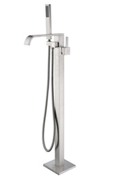 Anzzi FS-AZ0044 Angel Series 2-Handle Freestanding Tub Faucet with Hand Shower Brushed Nickel - view 7