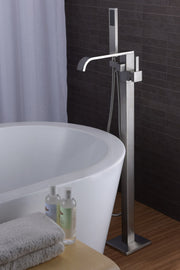Anzzi FS-AZ0044 Angel Series 2-Handle Freestanding Tub Faucet with Hand Shower Brushed Nickel - view 8