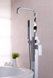 Anzzi FS-AZ0050 Yosemite Series 2-Handle Freestanding Tub Faucet with Hand Shower Polished Chrome - view 10