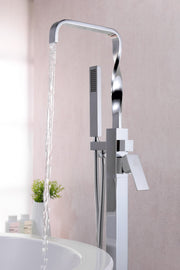Anzzi FS-AZ0050 Yosemite Series 2-Handle Freestanding Tub Faucet with Hand Shower Polished Chrome - view 11