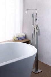 Anzzi FS-AZ0050 Yosemite Series 2-Handle Freestanding Tub Faucet with Hand Shower Brushed Nickel - view 2