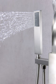 Anzzi FS-AZ0050 Yosemite Series 2-Handle Freestanding Tub Faucet with Hand Shower Brushed Nickel - view 6