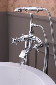 Anzzi FS-AZ0052 Tugela Series 3-Handle Freestanding Tub Faucet with Hand Shower Polished Chrome - view 5