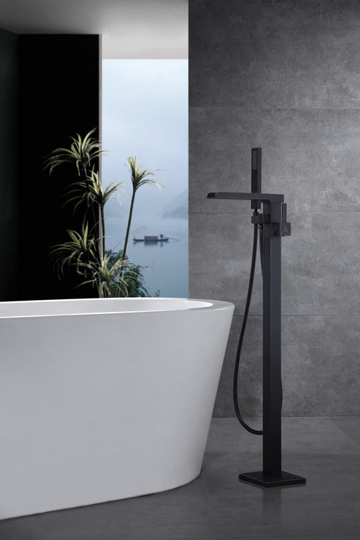 Anzzi FS-AZ0059 Union Series 2-Handle Freestanding Tub Faucet with Hand Shower Oil Rubbed Bronze - view 2
