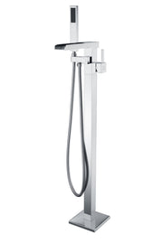 Anzzi FS-AZ0059 Union Series 2-Handle Freestanding Tub Faucet with Hand Shower Polished Chrome - view 6