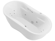 Anzzi FT-AZ102 Lori Series 71 in. L x 36 in. W Acrylic Freestanding Air Bathtub with Center Drain in White - view 3