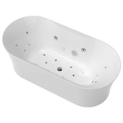 Anzzi FT-AZ204 ANZZI Julia Series 67 in. Freestanding Acrylic Air and Whirlpool Bathtub with Touch Sensitive Control and Chroma Lights - view 4
