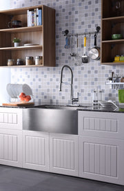 Anzzi KF-AZ188CH Apollo Single Handle Pull-Down Sprayer Kitchen Faucet in Polished Chrome - view 3