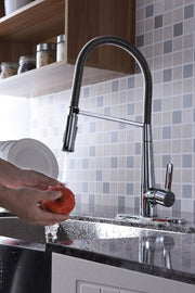 Anzzi KF-AZ188CH Apollo Single Handle Pull-Down Sprayer Kitchen Faucet in Polished Chrome - view 5