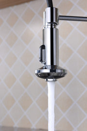 Anzzi KF-AZ194 Step Single Handle Pull-Down Sprayer Kitchen Faucet Polished Chrome - view 6