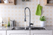 Anzzi KF-AZ194 Step Single Handle Pull-Down Sprayer Kitchen Faucet Polished Chrome - view 8