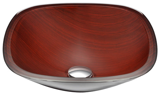 Anzzi LS-AZ066 Cansa Series Deco-Glass Vessel Sink in Rich Timber - view 2