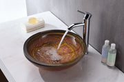 Anzzi LS-AZ218 Alto Series 17 in. Bathroom Vessel Sink in Brown Glass - view 3