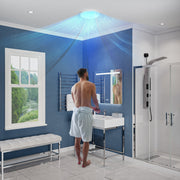 Anzzi EF-AZ107WH Midnight Series 100 CFM Ceiling Mount Bathroom Exhaust Fan with LED Panel Light and Night Light - view 4