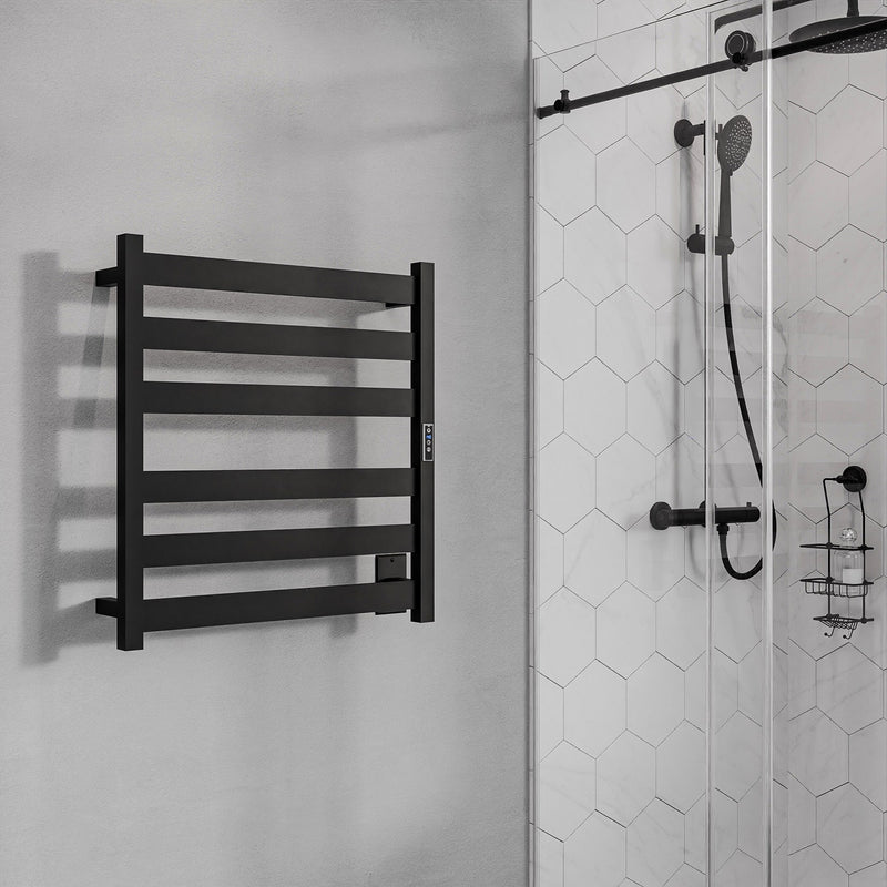 Anzzi TW-AZ023MBK Note 6-Bar Wall Mounted Electric Towel Warmer Rack - view 6