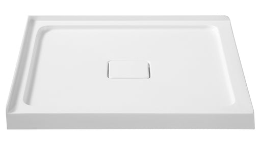 Anzzi SB-AZ009WH Titan Base Series 36 in. L x 36 in. W Corner Shower Pan Base with Center Drain in Glossy White - view 2