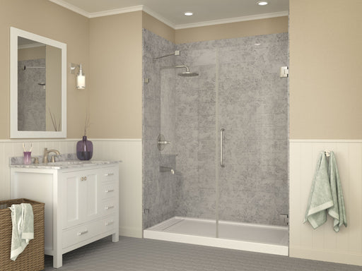 Anzzi SB-AZ013WL Meadow Base Series 60 in. L x 32 in. W Alcove Shower Pan Base with Reversible Drain in Glossy - view 2