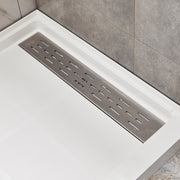 Anzzi SB-AZ302L Alexander 60 in. L x 30 in. W Alcove Shower Pan Base with Left Drain in Glossy White Marine Acrylic - view 6