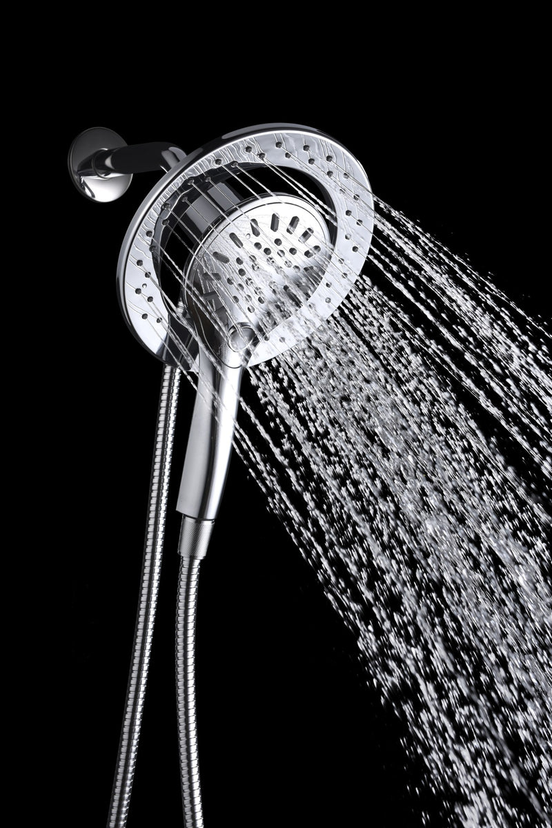 Anzzi SH-AZ067CH Valkyrie Retro-Fit 3-Spray Patterns with 7.48 in. Wall Mounted Dual Shower Heads with Magnetic - view 2