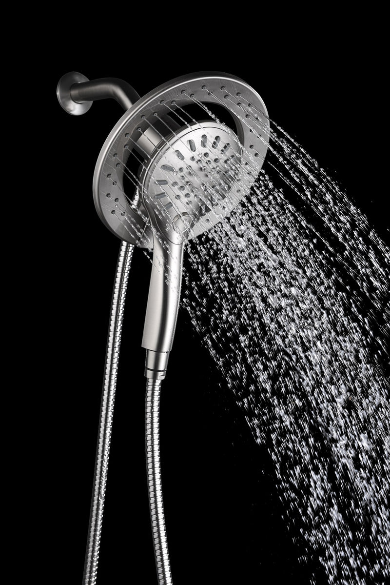 Anzzi SH-AZ067CH Valkyrie Retro-Fit 3-Spray Patterns with 7.48 in. Wall Mounted Dual Shower Heads with Magnetic - view 6