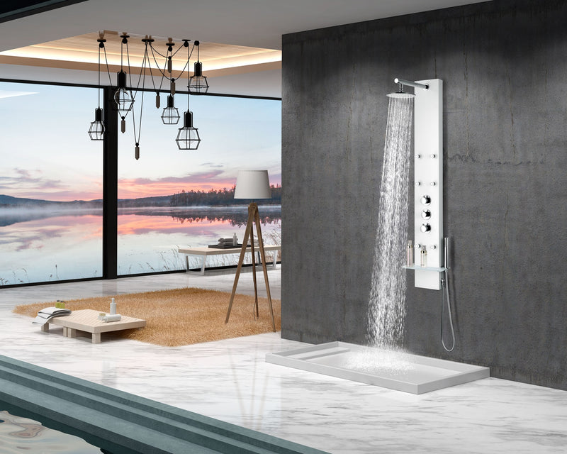 Anzzi SP-AZ028 Donna Series 60 in. 6-Jetted Full Body Shower Panel with Heavy Rain Shower and Body Jets and Spray - view 3
