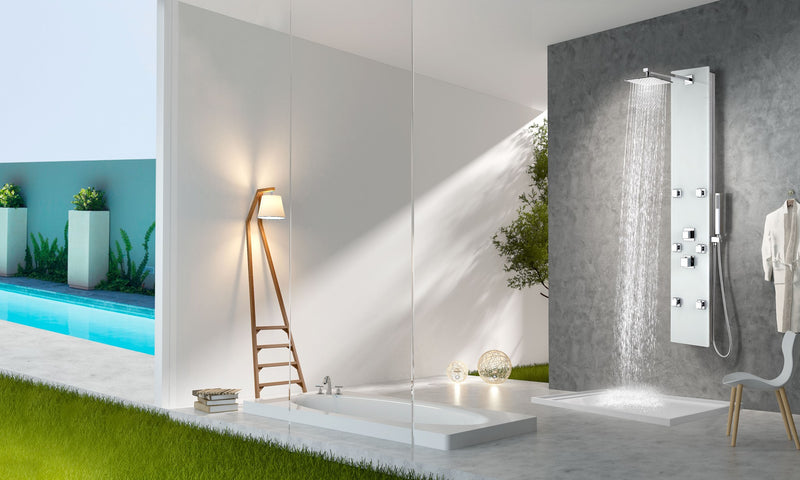 Anzzi SP-AZ029 Rhaus Series 60 in. 6-Jetted Full Body Shower Panel with Heavy Rain Shower and Body Jets and Spray - view 3