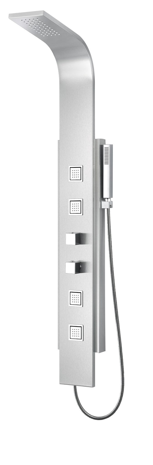 Anzzi SP-AZ035 VISOR Series 60 in. 4-Jetted Full Body Shower Panel System with Heavy Rain Shower and Spray Wand in - view 2
