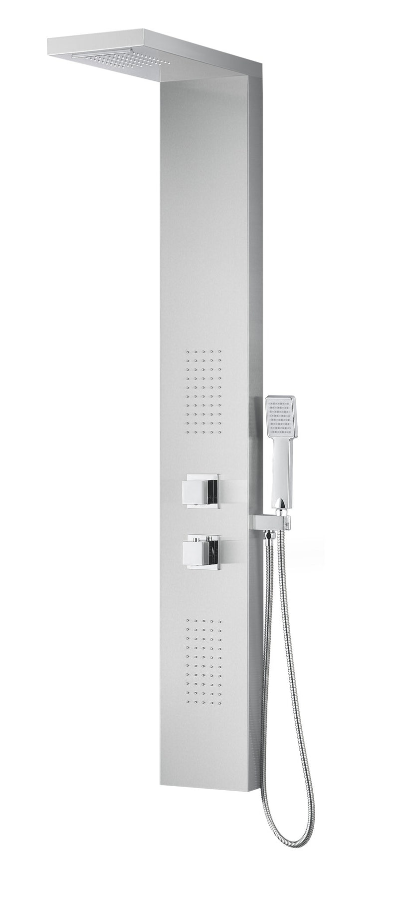Anzzi SP-AZ041 Expanse Series 57 in. 2-Jetted Full Body Shower Panel System with Heavy Rain Shower and Spray Wand - view 2