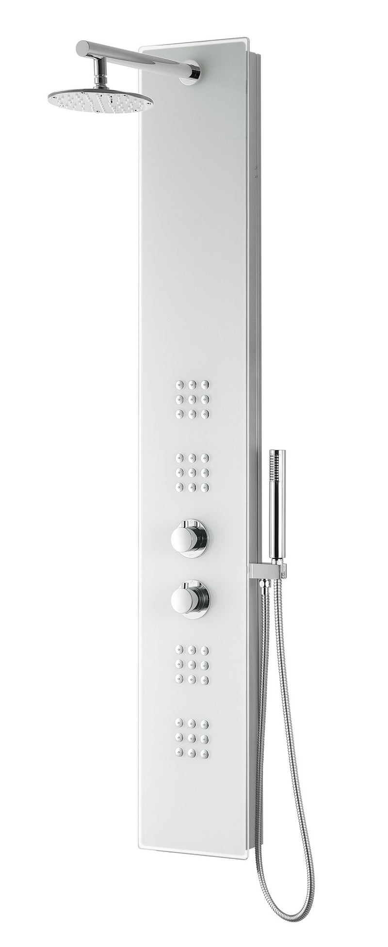 Anzzi SP-AZ048 VELD Series 64 in. 2-Jetted Full Body Shower Panel System with Heavy Rain Shower and Spray Wand in - view 2