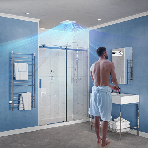Anzzi EF-AZ102WH Spring Series 110 CFM Ceiling Mount Bathroom Exhaust Fan with LED Light and ENERGY STAR - view 2