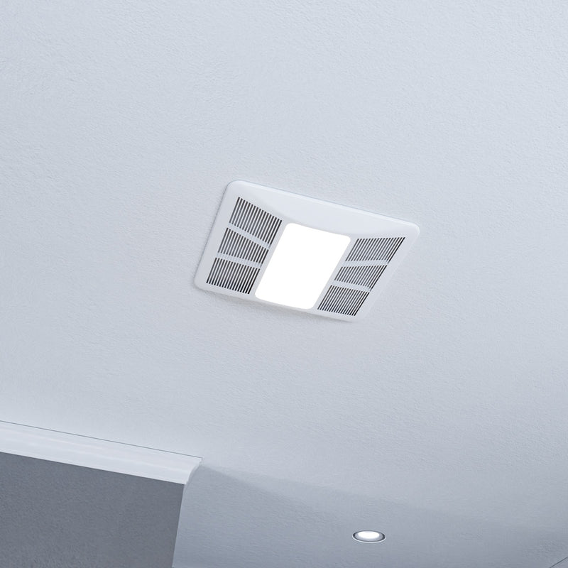 Anzzi EF-AZ106WH Summers Series 100 CFM Ceiling Mount Bathroom Exhaust Fan with LED Light, Humidity Sensor - view 4