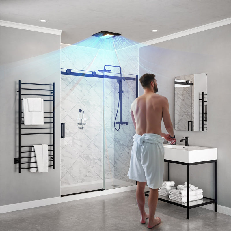 Anzzi EF-AZ106WH Summers Series 100 CFM Ceiling Mount Bathroom Exhaust Fan with LED Light, Humidity Sensor - view 6
