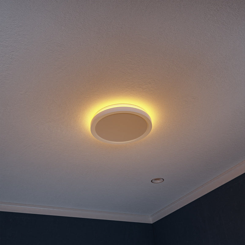Anzzi EF-AZ108WH Twilight Series 100 CFM Ceiling Mount Bathroom Exhaust Fan with LED Light, Humidity Sensor, Night - view 5