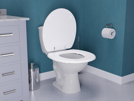Anzzi T1-AZ301WH XL Comfort Round Closed Toilet Seat in White - view 2
