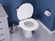 Anzzi T1-AZ301WH XL Comfort Round Closed Toilet Seat in White - view 3