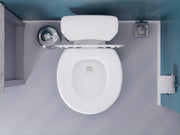 Anzzi T1-AZ301WH XL Comfort Round Closed Toilet Seat in White - view 5