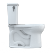 TOTO CST785CEFG#01 Drake Transitional Two-Piece Round 1.28 GPF Universal Height TORNADO FLUSH Toilet with CEFIONTECT, Cotton White - view 8