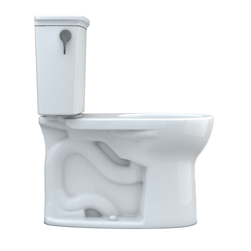 TOTO CST785CEFG#01 Drake Transitional Two-Piece Round 1.28 GPF Universal Height TORNADO FLUSH Toilet with CEFIONTECT, Cotton White - view 8