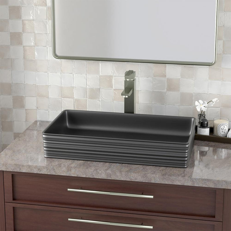 Arnelle Vitreous China Vessel Sink - Matte Gray