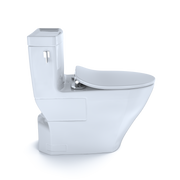 TOTO MS624234CEFG#01 Legato One-Piece Elongated 1.28 GPF Toilet with CEFIONTECT and SoftClose Seat, WASHLET+ Ready, Cotton White - view 5