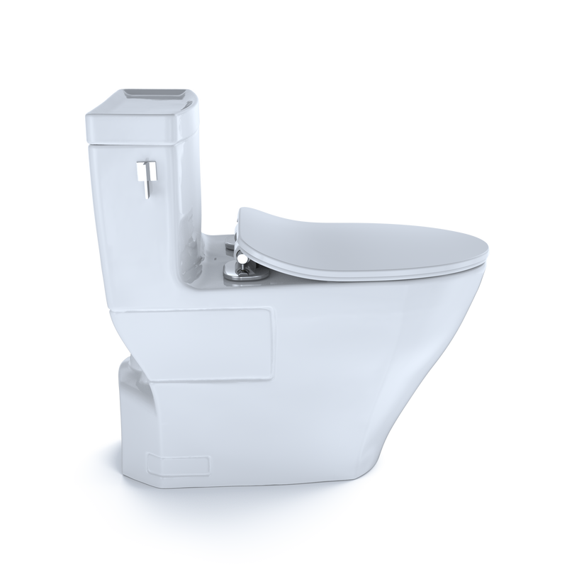 TOTO MS624234CEFG#01 Legato One-Piece Elongated 1.28 GPF Toilet with CEFIONTECT and SoftClose Seat, WASHLET+ Ready, Cotton White - view 5