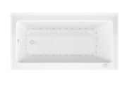 Atlantis Whirlpool 3260SHAL Amber Series 60 in. x 32 in. Rectangular Air Bathtub with Left Side Drain and Aromatherapy in Glossy Smooth White - view 3