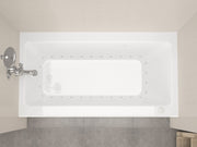 Atlantis Whirlpool 3260SHAL Amber Series 60 in. x 32 in. Rectangular Air Bathtub with Left Side Drain and Aromatherapy in Glossy Smooth White - view 4