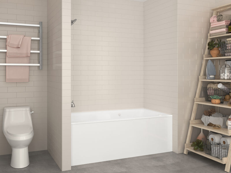 Atlantis Whirlpool 3260SHAL Amber Series 60 in. x 32 in. Rectangular Air Bathtub with Left Side Drain and Aromatherapy in Glossy Smooth White - view 6