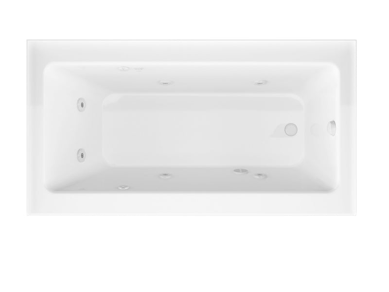 Atlantis Whirlpool 3260SHWR Soho 32 x 60 Front Skirted Whirlpool Tub with Right Drain - view 3