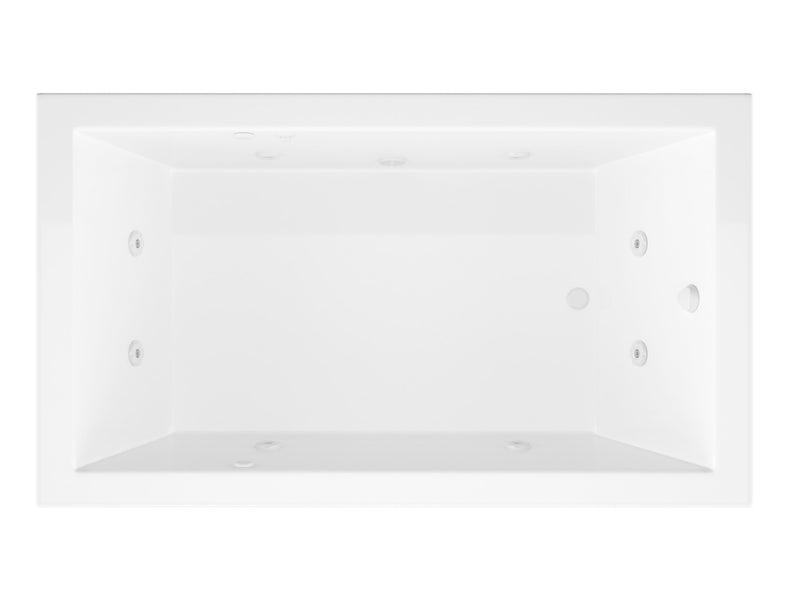 Atlantis Whirlpool 3260VNWL Venetian 60 in. x 32 in. Rectangular Whirlpool Bathtub with Left Side Drain and V-Style Back Jets in Glossy White - view 3