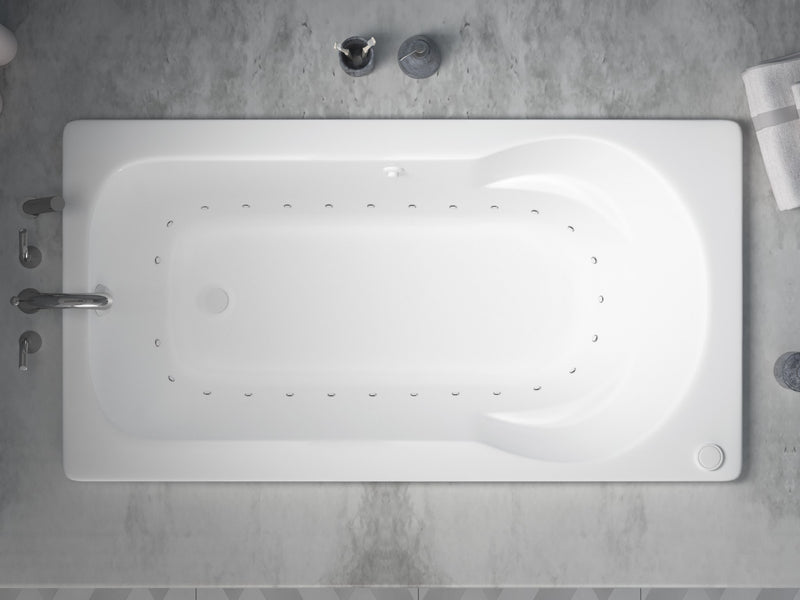 Atlantis Whirlpool 3260ZAL Zepher 32 x 60 Rectangular Air Jetted Bathtub with Left Drain - view 4